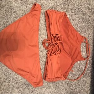 Woven bathing suit